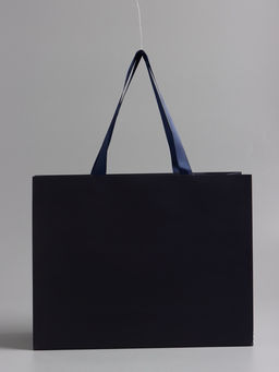 Пакет подарочный ламинированный горизонтальный «Синий», 32×25×11 см