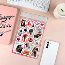 Набор наклеек. Серия "Любимые стикеры" арт. 72043 ЭСТЕТИКА 1 /148х210 мм,