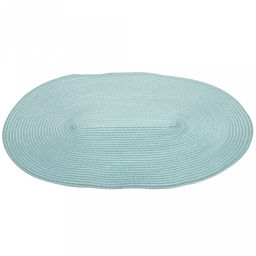 Салфетка под горячее (термосалфетка) Овальная 45х30см, ПВХ, цвет - аквамарин (Китай) - Домашняя мода фото 2