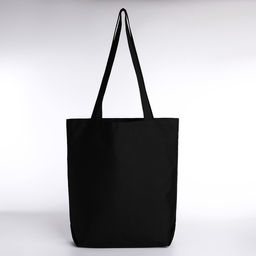 Сумка шопер Цветы, 40х12х38, цвет черный - Nazamok фото 4