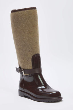 Kahverengi Duz Topuklu Kad?n Yagmur Cizmesi TAKAW26CZ00006 - Trendyolmilla фото 3