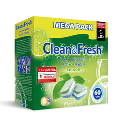 Таблетки для ПММ; 20гр; 60 шт Сlean&Fresh