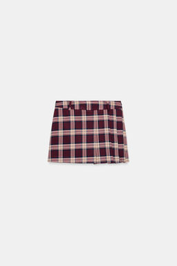 PLAID SKORT WITH BOX PLEATS - Zara фото 6