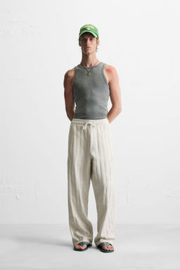 RELAXED FIT JACQUARD TROUSERS