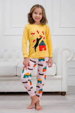 Пижама детская из интерлока Улыбка кот игрун - Амадэль фото 5