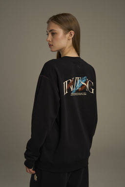 Свитшот утепленный Черный