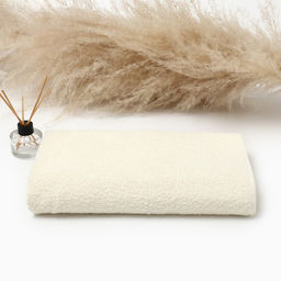 Полотенце махровое «Экономь и Я», 50×90 см, хлопок 100%, молочное