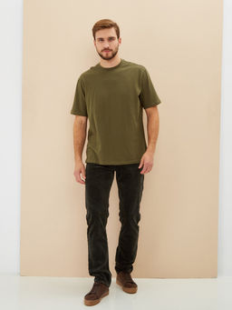 Утепленные мужские вельветовые брюки прямого кроя на флисе - Mossmore фото 26