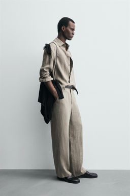 100% WASHED LINEN SHIRT - Zara фото 13