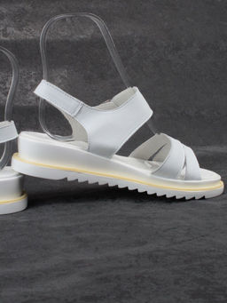 08-PEXL76-1 WHITE Босоножки женские (натуральная кожа) - Фабричный китай фото 13