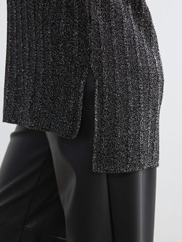 Yar?m Bal?k?? Yaka Kad?n Triko Tunik