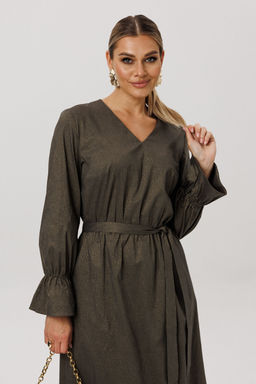 Платье ANELLI 1745 золотые струны  фото 3