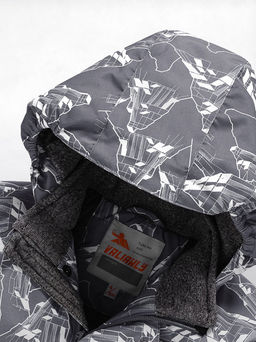 Горнолыжный костюм Valianly детский для мальчика серого цвета 9205Sr  фото 6