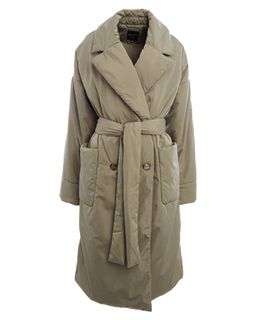 Объемное утепленное пальто запашного кроя - Incity фото 2