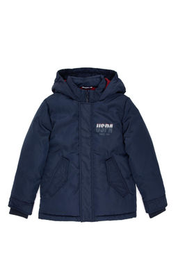 Темно-синее пальто для мальчика Неожиданная скидка в корзине