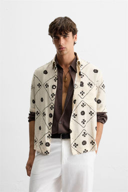 CONTRAST PRINT SHIRT - Zara фото 2