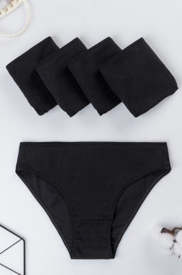 Женские трусы-слипы в рубчик 5шт. Happyfox