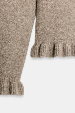 KNIT CARDIGAN WITH RUFFLE TRIMS - Zara фото 16
