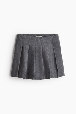Falda pantalon tableada en mezcla de lana - H&m фото 5