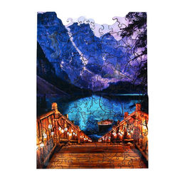 Пазл Вечерний пейзаж фигурные светящиеся детали - Puzzle фото 13