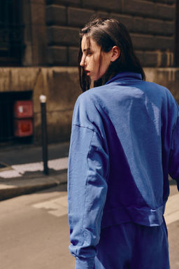CHAQUETA ALGOD?N CREMALLERA / Azul?n - Zara фото 3