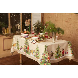 Скатерть новогодняя «Этель» Noble Christmas, 150×180±2 см с ГМВО, 100% хлопок, саржа 190 г/м²