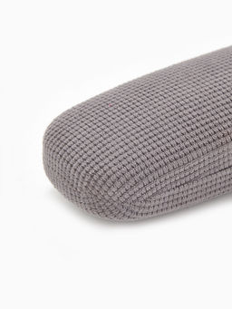 Футляр для очков на хлопушке, однотонный, размер 16×6×3.5 см, серый