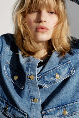 Chaqueta denim sin cuello - H&m фото 5