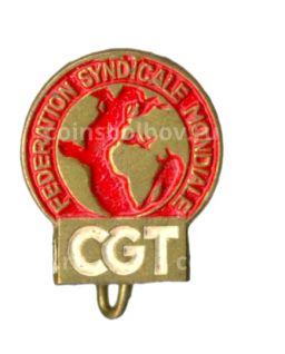 Значок Всемирная федерация профсоюзов CGT (Франция)