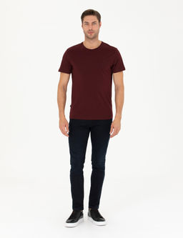 Bordo Slim Fit Basic Ti__rt