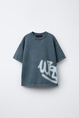 ACID WASH GRAFFITI T-SHIRT