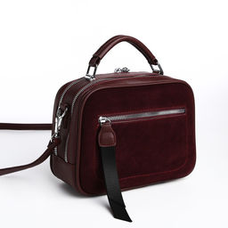 Сумка-саквояж на молнии, цвет коричневый - Simaland фото 3