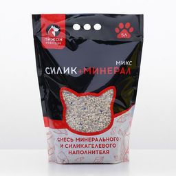 Наполнитель силикагель + диатомит Пижон Premium, 5 л