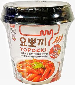 Токпокки Остро-пряный/ Hot&Spicy Topokki (рисовые палочки с соусом), стакан 120г