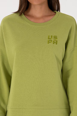 Kad_n F_st_k Ye_ili Basic Sweatshirt Sepette S_rpriz _ndirim - U.s. polo assn фото 6