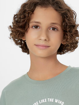 Комплект для мальчиков зеленый с надписью Real skater - Mark formelle фото 7