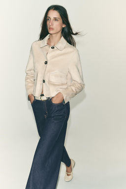Z1975 DENIM WAISTCOAT WITH COVERED BUTTONS - Zara фото 11