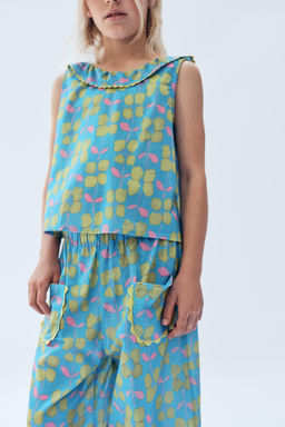 2-14 A?OS/ PANTAL?N CULOTTE ESTAMPADO FLORES LIMITED EDITION / Estampado - Zara фото 6