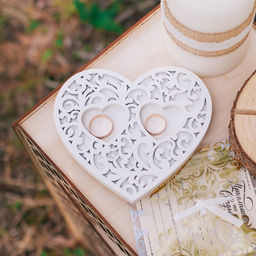 Подставка для колец Ажур, белая, 14,5х13х0,8 см - Simaland фото 3