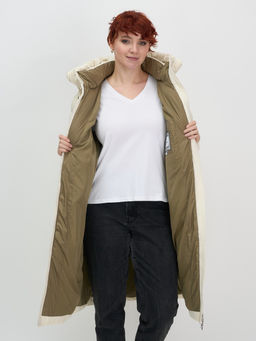 Пальто зимнее утепленное с капюшоном Бренд: Visdeer