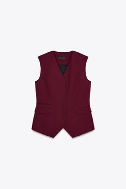 ZW COLLECTION WAISTCOAT WITH POCKETS - Zara фото 5