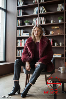 Шуба женская из искусственного меха