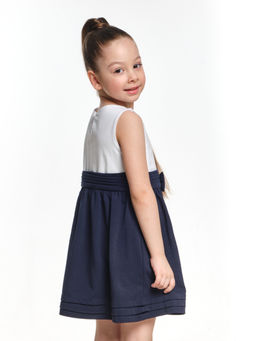 Платье для девочки UD 1618 бел/синий - Mini maxi фото 5