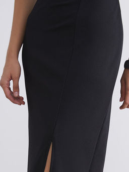 Kare Yaka Bodycon Elbise