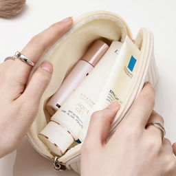 Kristaller Косметичка женская Love peace oval стёганая, белый - Sunflower фото 3