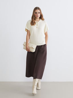 Polo Yaka Kad?n Triko Kazak