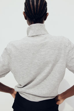 Jersey de cuello alto en punto fino - H&m фото 4