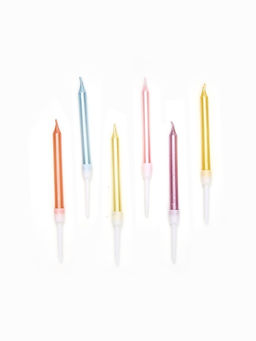 Цена за 2 шт. Свечи для торта «Пати» 6 см, с ножкой 9,5 см