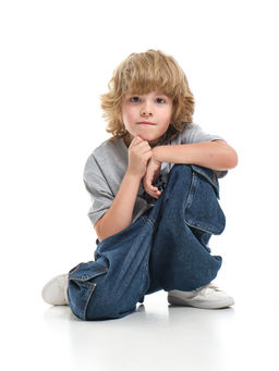 Джинсы карго 33-7655 синий - Mini maxi фото 27