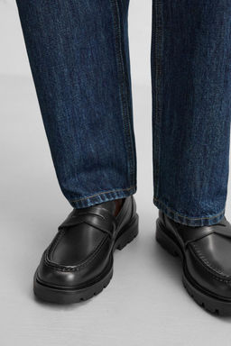 LEATHER PENNY LOAFERS - Zara фото 3